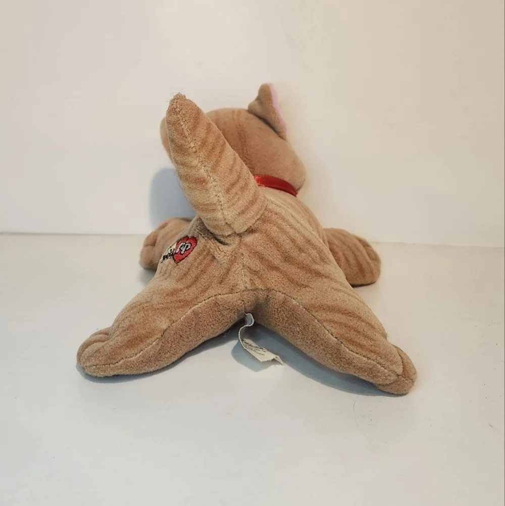 Vintage 80s Tonka Pound Purries Tabby Cat Stuffed animal with wear and tear